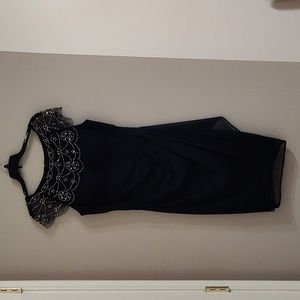 Dj Jaz Short Sleeve Beaded Sheath Dress